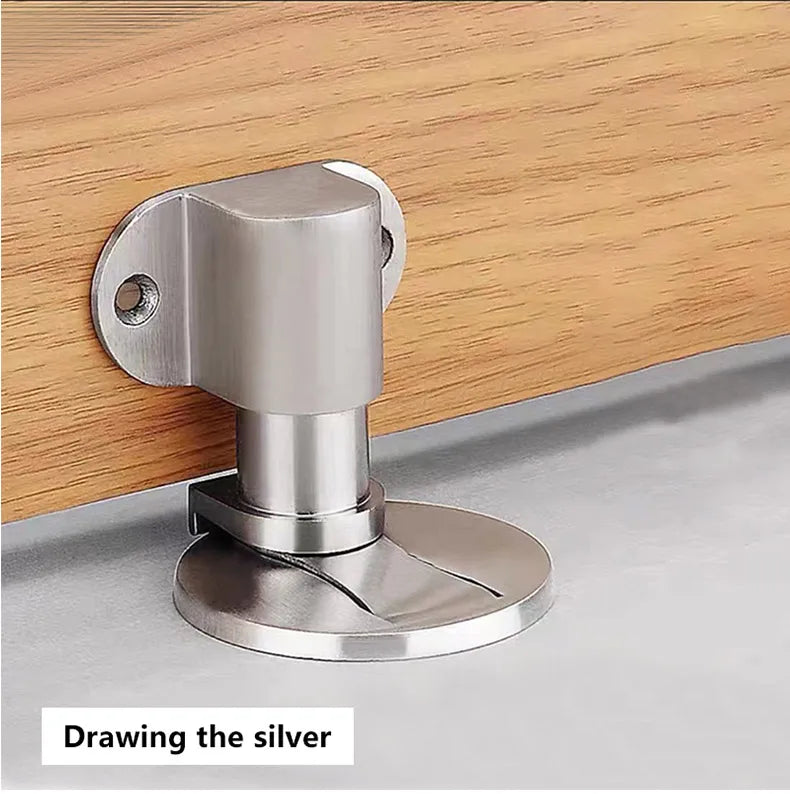 Adjustable Suction No Punching 304 Stainless Steel Door Suction Lift Door Collision Preventer Toilet Strong Magnetic Door Stop