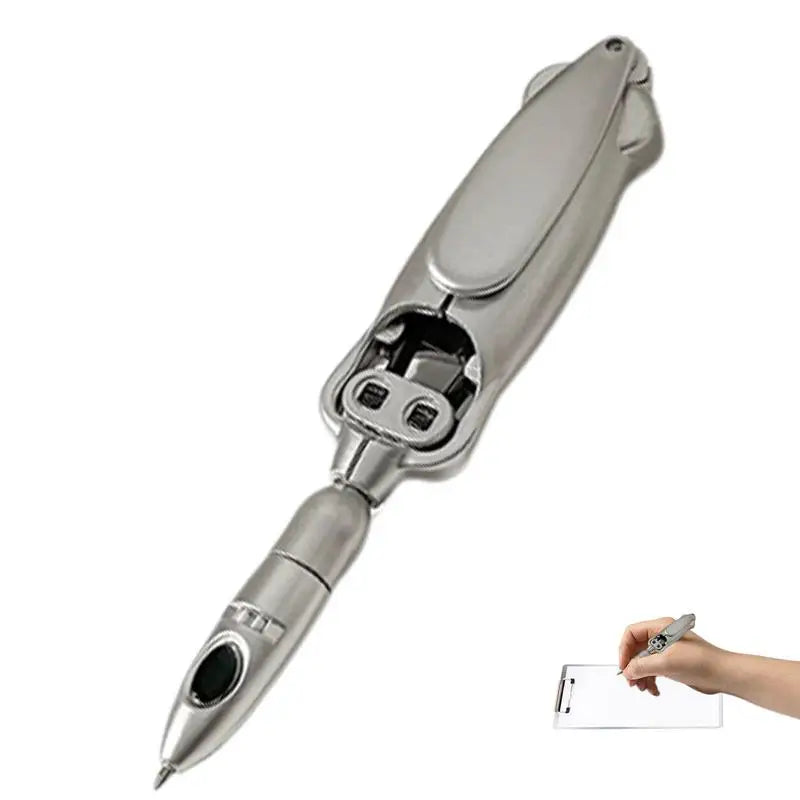 Transforming Pen Robotic Ballpoint Foldable Writing Pen Squid-Inspired Relaxing Toy Student Stationery Pen For Home Exams