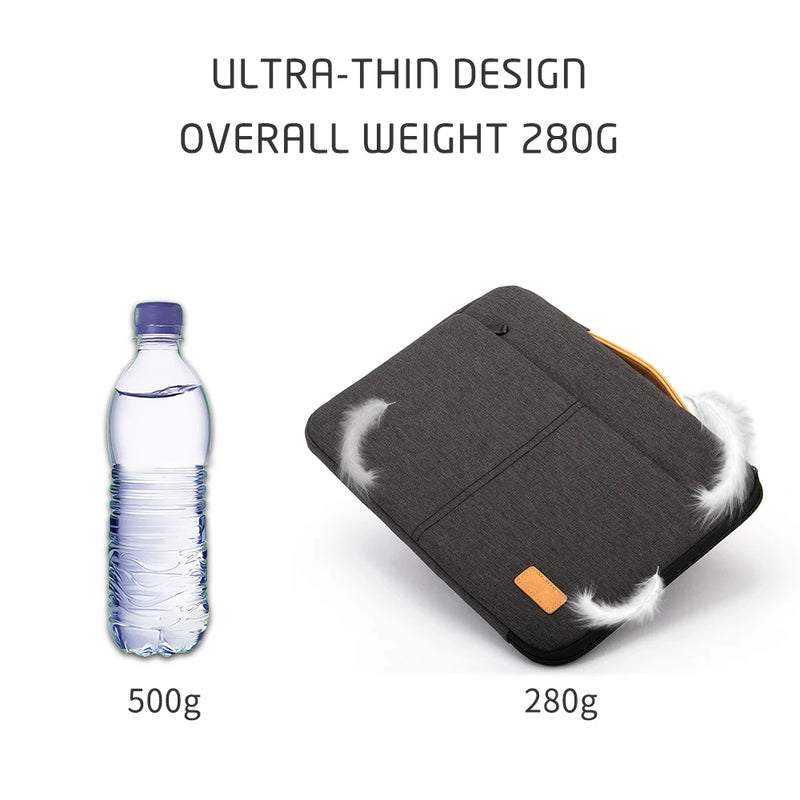 Funda para portátil de 14 a 15,6 pulgadas, funda para portátil para MacBook, HP, Dell, Acer, maletín para ordenador a prueba de golpes, estuche de viaje para hombres de negocios