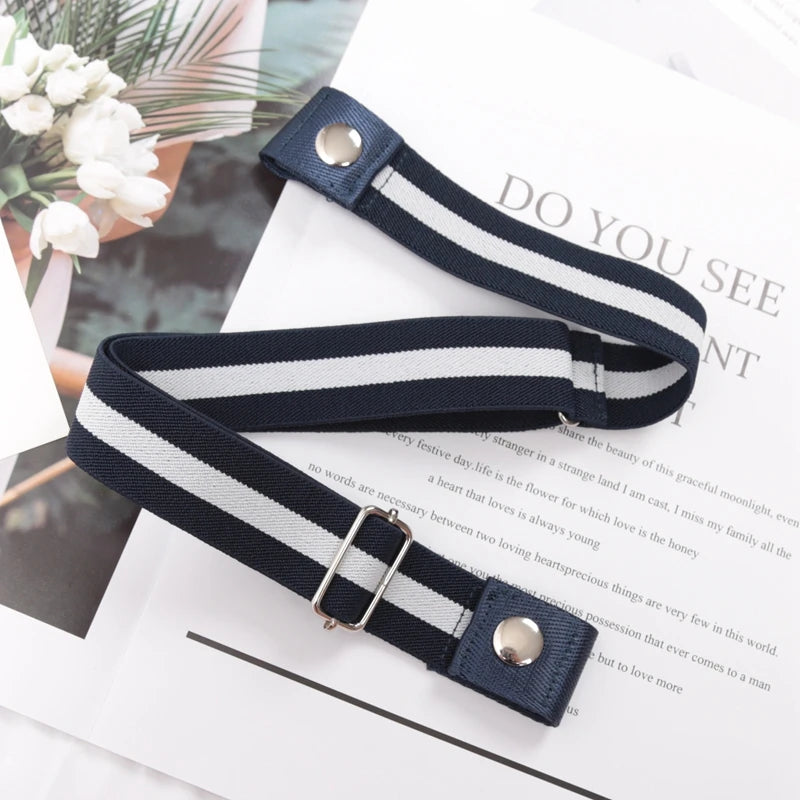 Buckle-free Elastic Invisible Belt for Women Plus Size High Quality Without Buckle Jeans Easy Belts Men No Hassle Desigener Belt