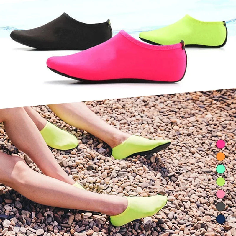 Zapatos de agua unisex, calcetines de buceo para natación, sandalias de playa de verano para agua, zapatos planos, zapatillas antideslizantes para playa, calcetines, zapatillas para mujeres y hombres