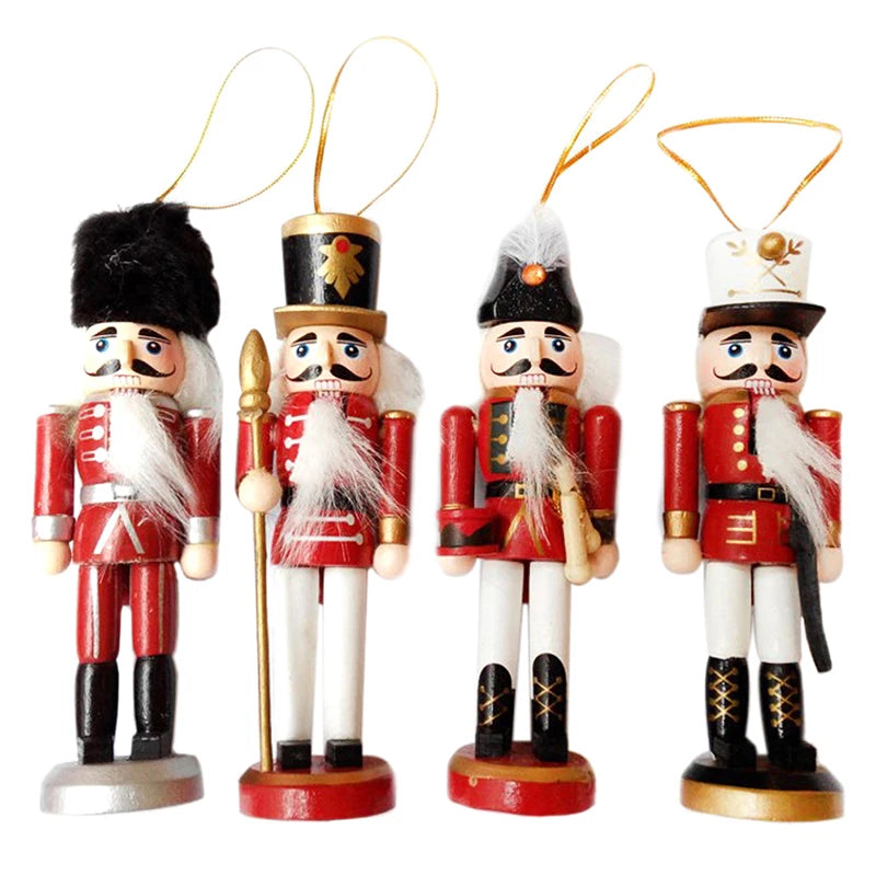 12-15cm Nutcracker Soldier Christmas Decoration 2023 Wooden Toys For Kids New Year Decorations Christmas Tree Ornaments Navidad