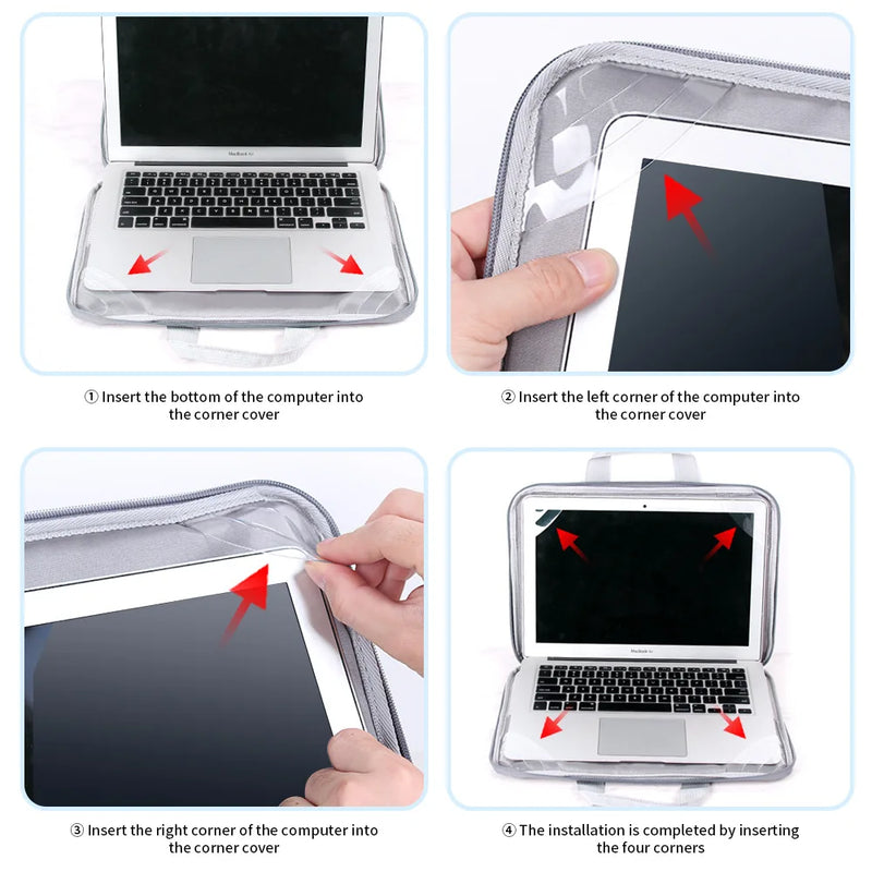 Laptop Bag 13 14 15.6 Inch Notebook Case for Macbook Case HP Dell Acer Shockproof Computer Briefcase Women Laptop Sleeve Men Bag