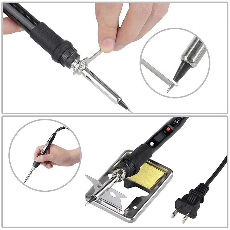 JCD Soldering Iron 80W Professional Digital display  Adjustable Temperature Welding Tools Soldering Iron For Soldering 110V/220V