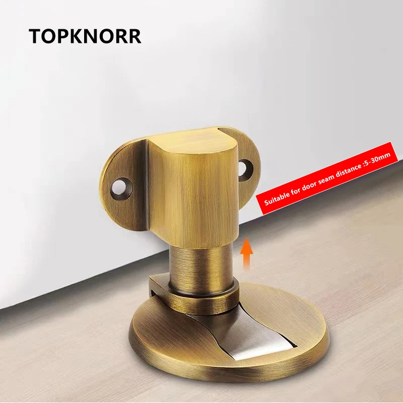 Adjustable Suction No Punching 304 Stainless Steel Door Suction Lift Door Collision Preventer Toilet Strong Magnetic Door Stop