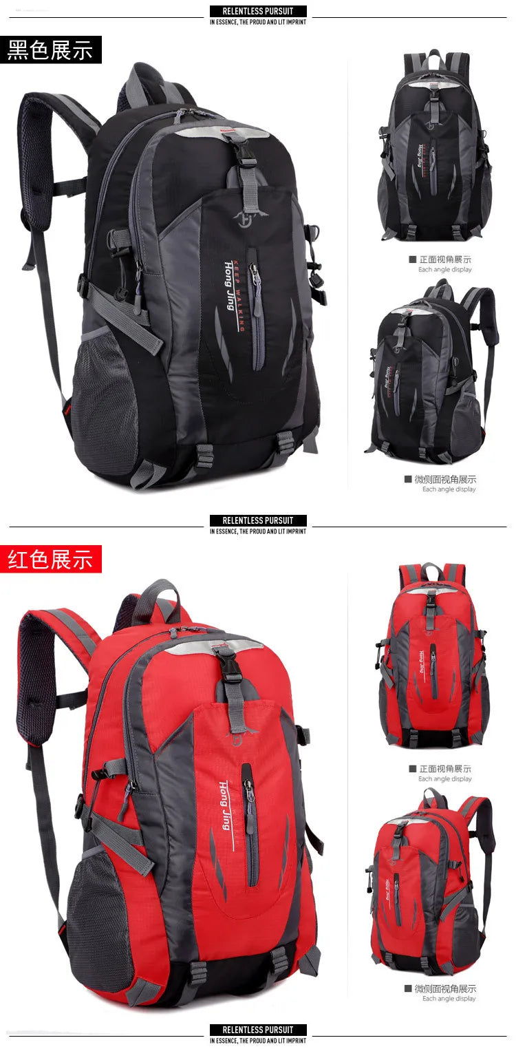 Mochilas de viaje impermeables de nailon para hombre, bolsas de viaje para escalar, mochilas de senderismo, mochilas escolares para deportes al aire libre, mochilas para hombre y mujer de 40 l