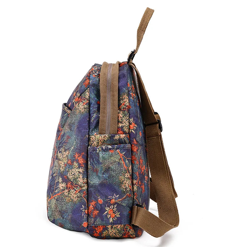 Mochila informal versátil de gran capacidad para mujer, de moda, estilo retro, ligera, estilo coreano para estudiantes