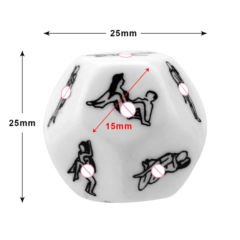 Adult Sexy Toys 12 Sides Sex Dice Erotic Love Posture Couple Humour Game Sexual Sexuels Position Foreplay Acrylic Cube Accessory