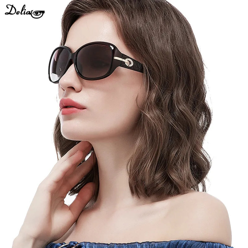 Elegant Ladies Big Frame Sunglasses Anti-Ultraviolet Retro Glasses Vintage Gradient Lens Sunglasses Female Male Shades 2024 New