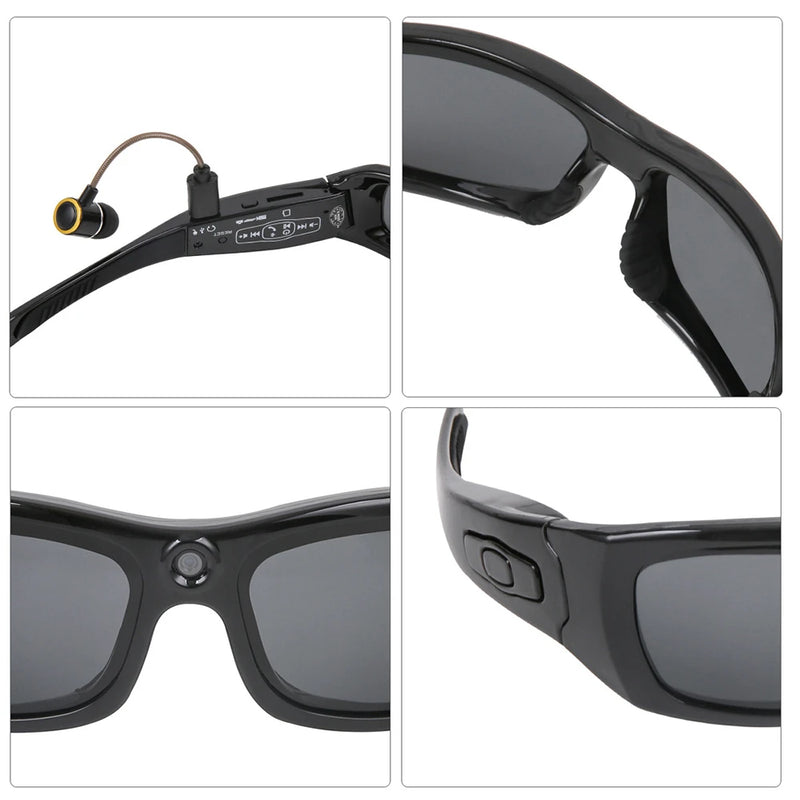 Wearable HD 1080P Glasses Camera Polarized Sunglasses Mini Camera Video Recorder Security Sports DV DVR Surveillance Camcorder