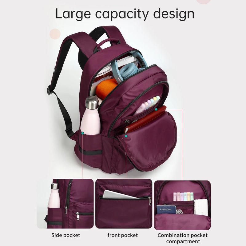 Tigernu Women Casual Anti-theft Backpack College Student Bags For Teenager Girls School Backapck Female Schoolbag Travel Mochila