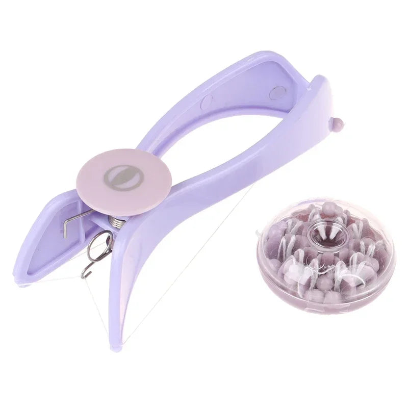 Protable Facial Hair Remover Spring Threading Face Cheeks Arm Epilator Facial Massager Makeup Beauty Tool for Women and Girls