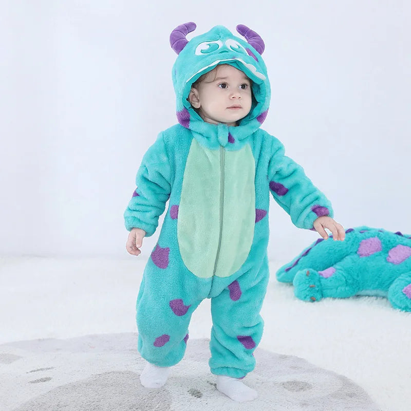 Ropa de bebé Sherk, mono de anime para niño y niña, pijama suave y cálido para festival, traje de Halloween para bebé, pijamas bonitos