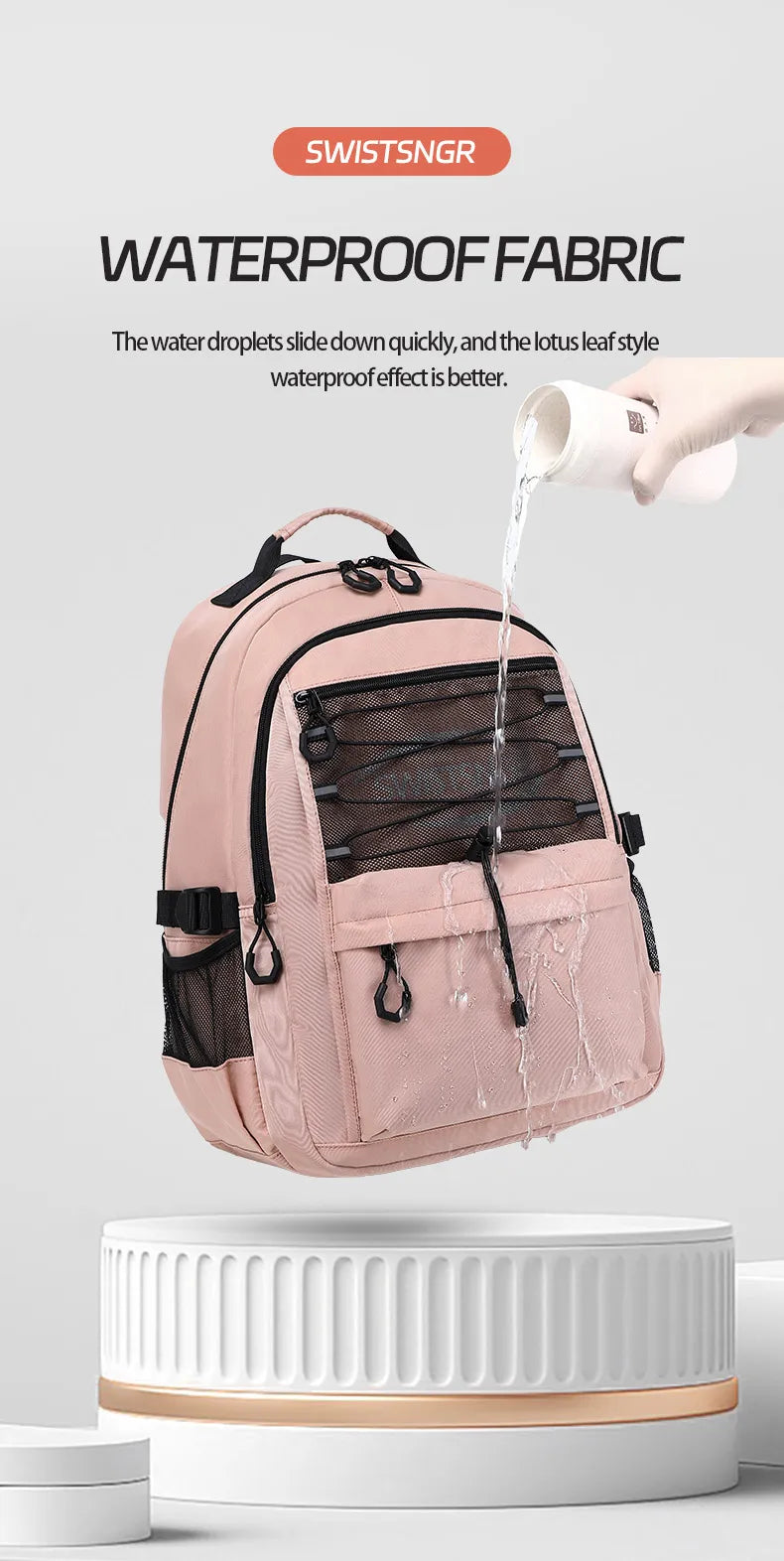 2024 Nueva Mochila Escolar para Niños y Niñas Mochila de Viaje Grande Impermeable Mochila de Moda para Mujer Mochila para Portátil de 15 Pulgadas Mochila para Hombres