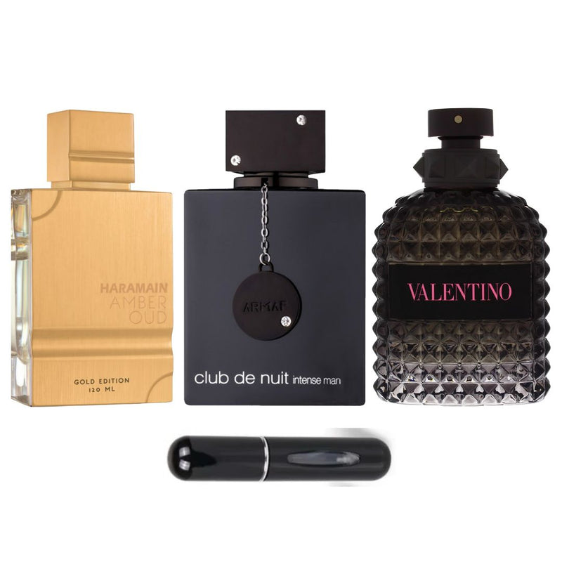 PERFUMES AMBEROUD+VALENTINO+CLUBTHE+PERF